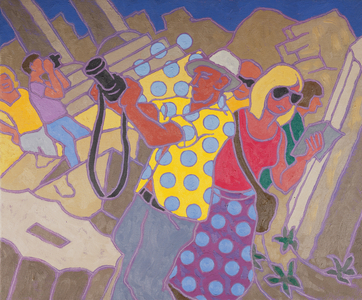 Adjusting the Camera, 1987 (oil on canvas)