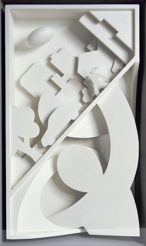 Tilted Landscape (MDF, plywood and acrylic)