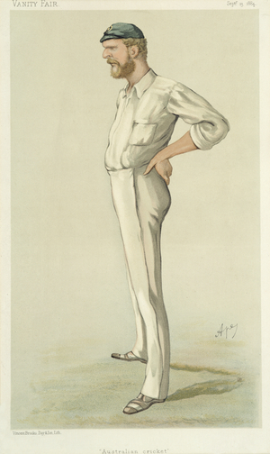 "Australian Cricket", cartoon from 'Vanity Fair', September 13th 1884 (litho)