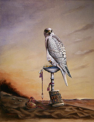 Gyr Falcon, 1980 (w/c on paper)