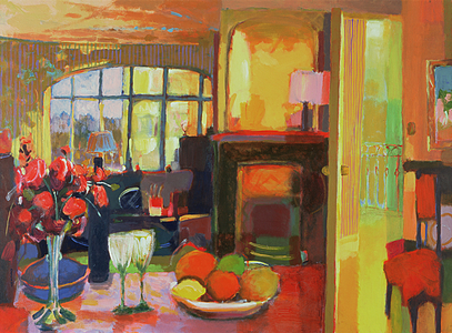 In Paris, 2000 (acrylic on canvas)