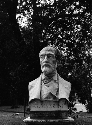 Bust of Giuseppe Mazzini (1805 - 1872), Italian politician, Pincio Park, Rome.