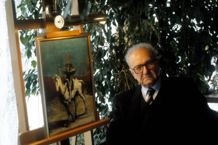 Portrait of the French philosopher and politician Roger Garaudy (born 1913).