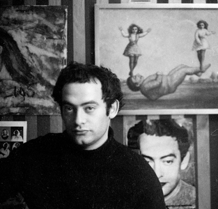 Portrait of the cartoonist Roland Topor (1938 - 1997). 1968.