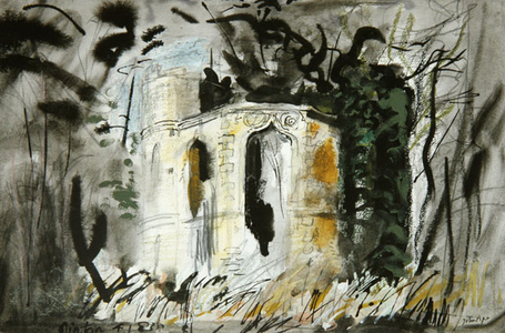 Dinton Folly, 1983 (w/c & mixed media on paper)