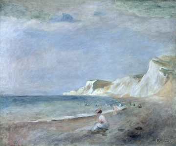 La plage de Varangeville, vers 1880 (huile sur toile)