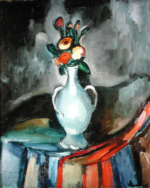 Vase of Flowers, c.1908 (oil on canvas)