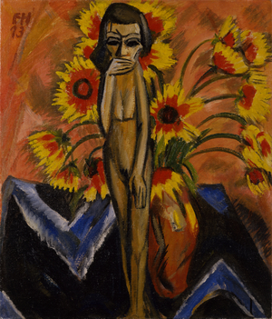 Still Life with Wooden Figure, 1913 (oil on canvas)