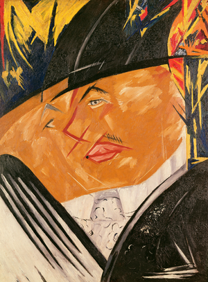 Portrait of Larionov, 1913 (oil on canvas)