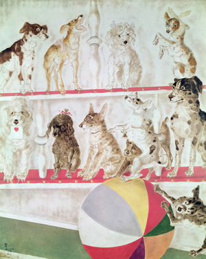 Performing Dogs, 1939 (oil on canvas)