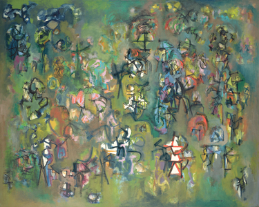 The Force that through the Green Fuse Drives the Flowers, 1964 (mixed media on paper on board)