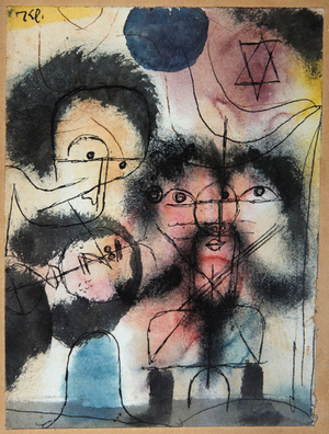 Untitled (Demons), 1918 (ink with w/c wash on paper on board)