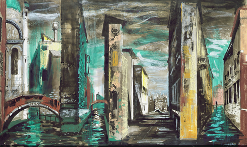 Study for 'Death in Venice', 1974 (gouache on paper)