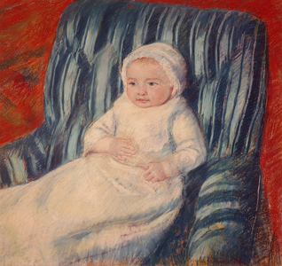 Child on a Sofa, Miss Lucie Berard (pastel on paper)