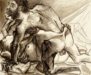 The Rape, 1940 (indian ink on paper)