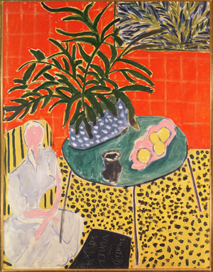 Interior with Black Fern, 1948 (oil on canvas)