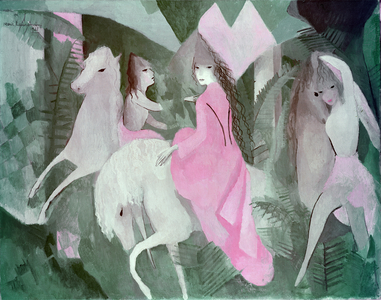 Les Amazones, 1921 (oil on canvas)