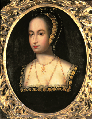Portrait of Anne Boleyn (c.1507-36), 1533 (oil on panel)