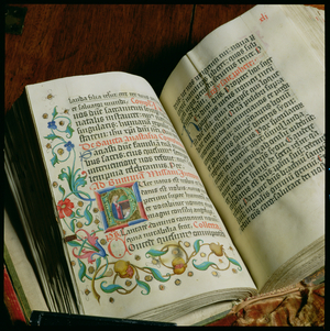 An illuminated missal, from Bressanone, in the Tyrol, 15th century (vellum)