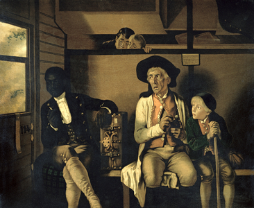 The African on the Train, c.1890 (chromolitho)