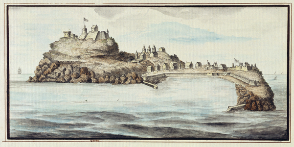 Goree, Senegal, 1815 (ink and wash on watermarked paper)