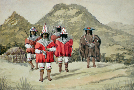 Indios dansantes, c.1875 (w/c on paper)