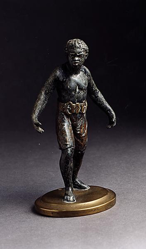 Prize fighter (spelter and bronze)