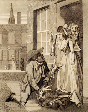 The Rabbits, 1792 (copper engraving) (photo)