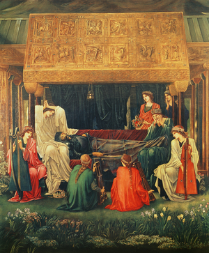 The Last Sleep of Arthur in Avalon, 1881-98 (oil on canvas)