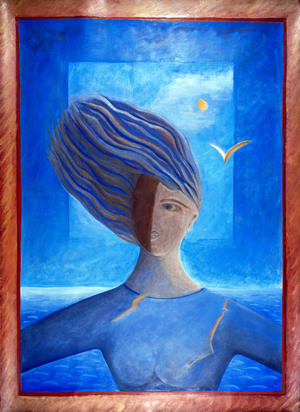 Zoe de la Mer, 1993 (oil on paper)