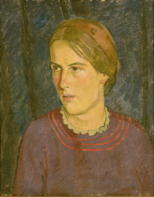 Portrait of Mrs. Kennedy (oil on canvas)