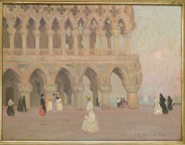 The Doge's Palace, Venice (oil on panel)