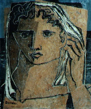 Head of a Woman (oil on canvas)