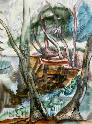 Landscape, c.1935 (w/c on paper)