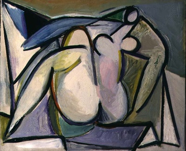 Nude Study (oil on canvas)