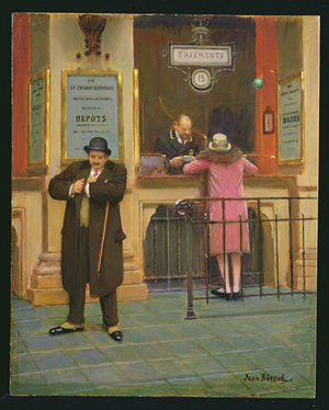 At my Aunt's (oil on panel)