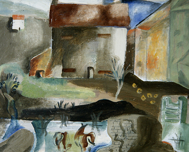 The Mill Pond, c.1930 (oil on board)