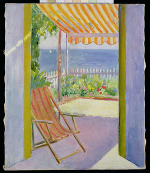 The Terrace, D'Arcachon (oil on canvas)