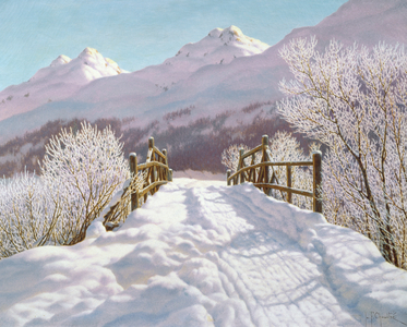 Silver Frost, Engadine, 1910 (oil on canvas)