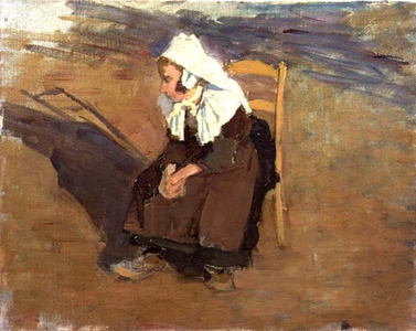 Evening Thoughts (oil on canvas)