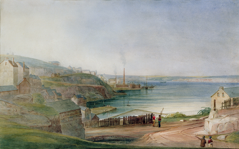 Darling Harbour from Millers Point (w/c on paper)