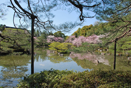 Heian Jingu - Kyoto (Japan) - 1895 - temple shinto - garden promenade with pond design by Ogawa Jihei - Heian Jingu - Kyoto (Japan) - 1895 - shinto shrine - stroll garden with pond design by Ogawa Jihei