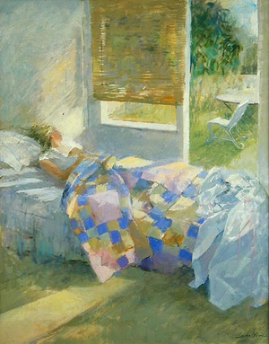 Spring Sunshine (oil on canvas)