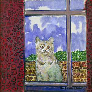 The Studio Window (oil on board)