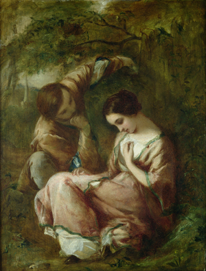 First Whisper (oil on canvas)