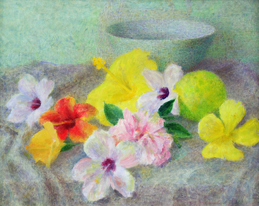Hibiscus, 1957 (oil on canvas)