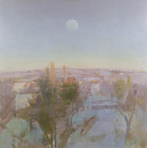 Early Morning Frost (oil on board)
