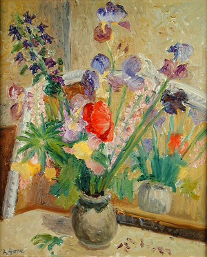 Summer Flowers (oil on canvas)