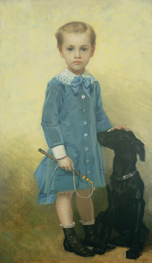 Best Friends (oil on canvas)