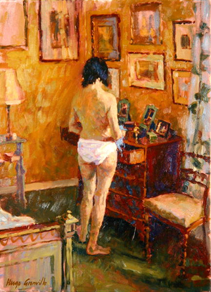 Natalie Dressing (oil on canvas)